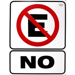 Cartel No estacionarse