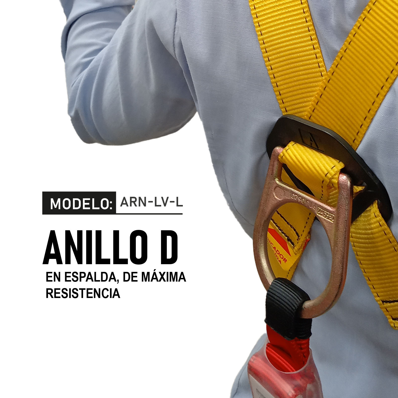 Arnés de seguridad con amortiguador de impacto Mod. ARN-LV-L - Image 4