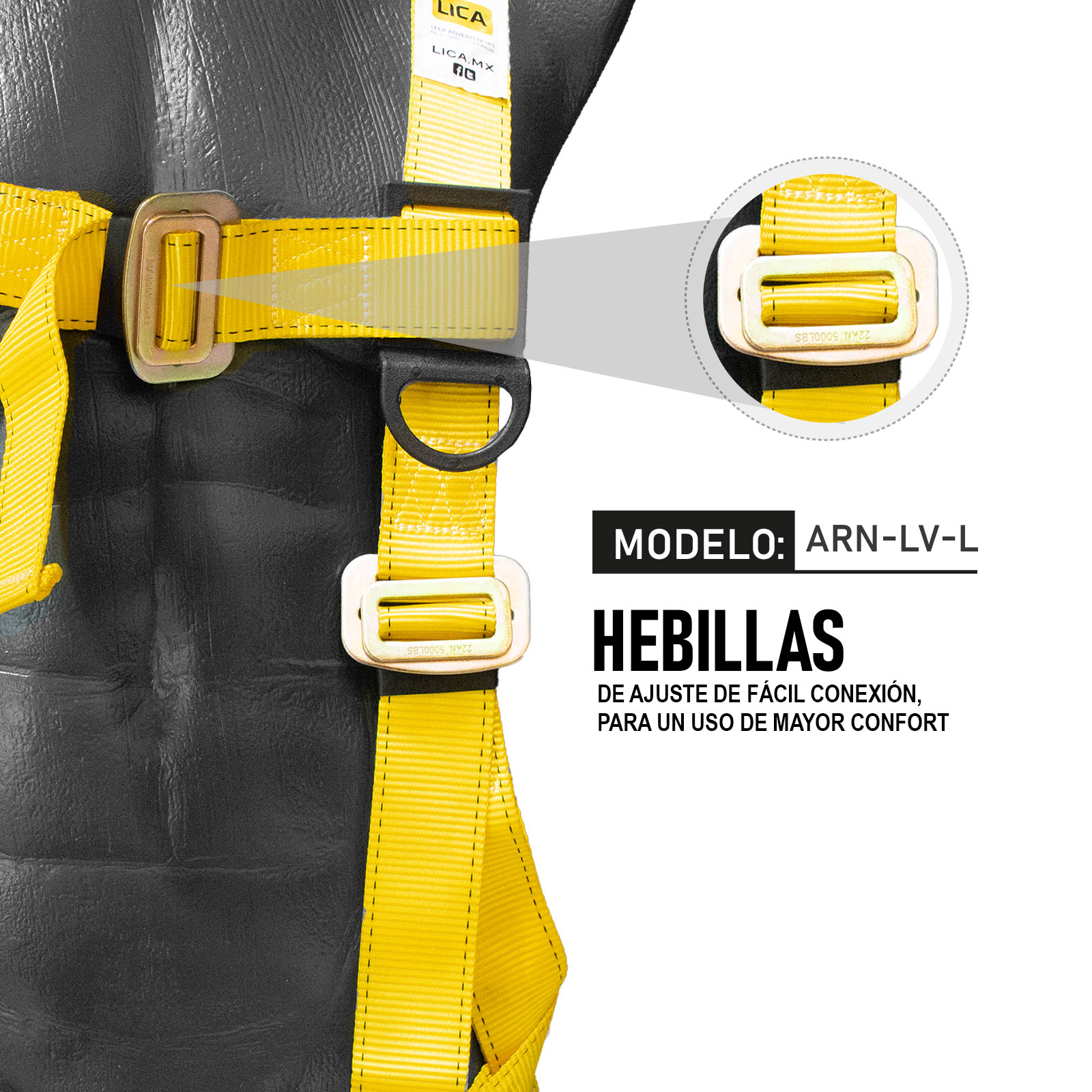 Arnés de seguridad con amortiguador de impacto Mod. ARN-LV-L - Image 7