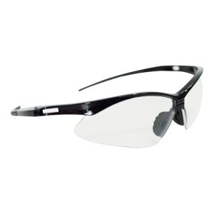 Lente de seguridad mica transparente Mod. LICA-TRAN-I LICA, marco negro policarbonato alta densidad, puente nasal ajustable ANSI Z87.1