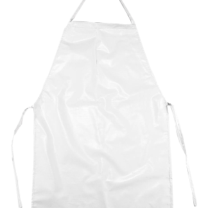 White PVC apron Mod. MSB LICA, frontlight canvas PVC 13 oz glossy finish adjustment straps 69x90 cm