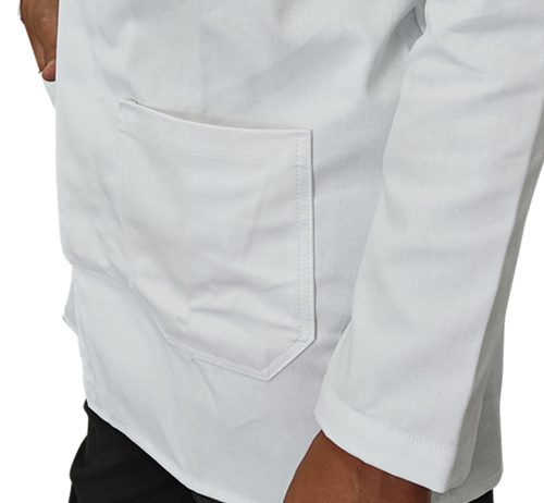 100% cotton white coat. - Image 10