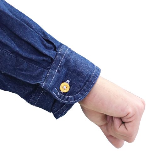 Denim shirt with reflective tapes - Image 5