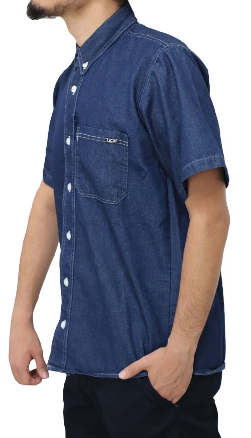 Long or short sleeve denim shirt - Image 3