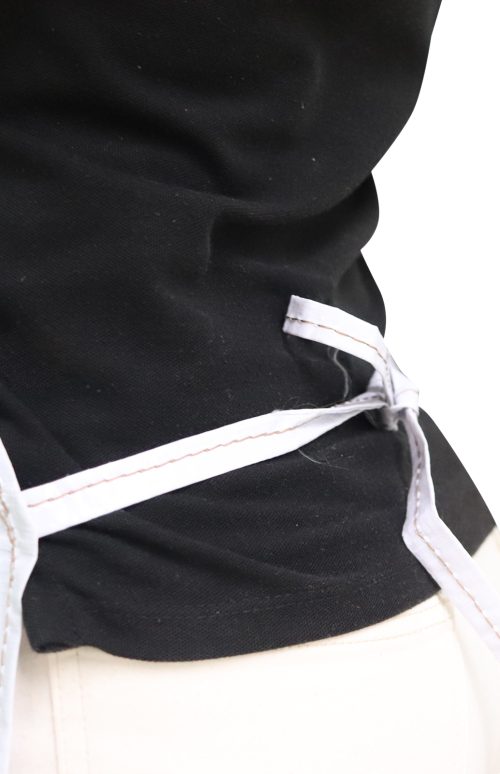 White vinyl apron. - Image 4