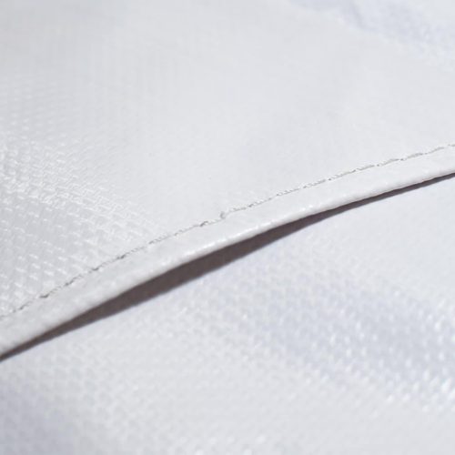 White vinyl apron. - Image 5