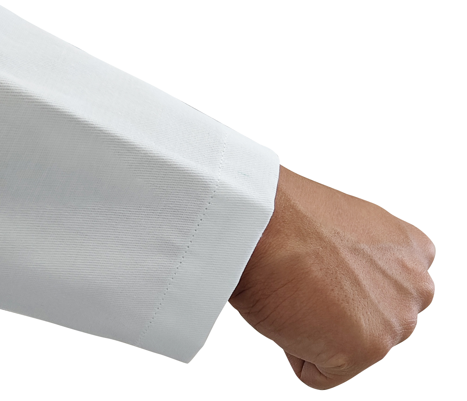 100% cotton white coat. - Image 6