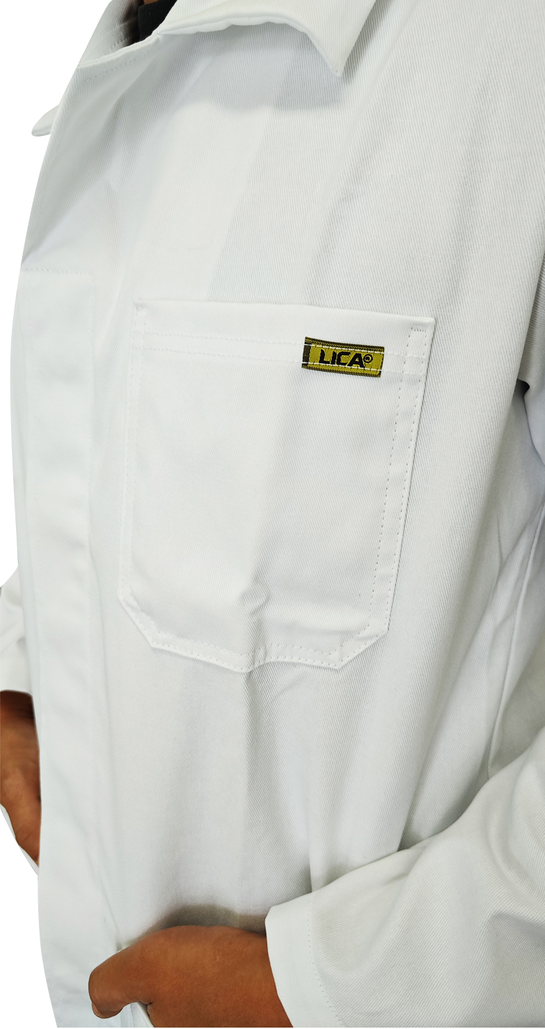 100% cotton white coat. - Image 7