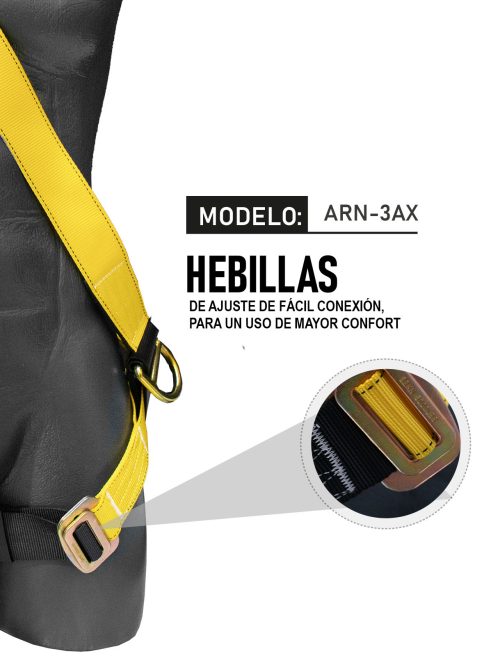 Arnés estilo x con 3 anillos Mod. ARN-3AX - Image 6
