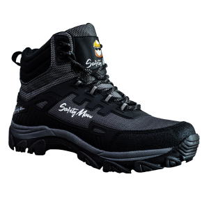 Bota ocupacional Trepator 793SM-O Safety Man LICA — modelo negro con gris, corte textil, suela sintética TR antideslizante para terrenos irregulares