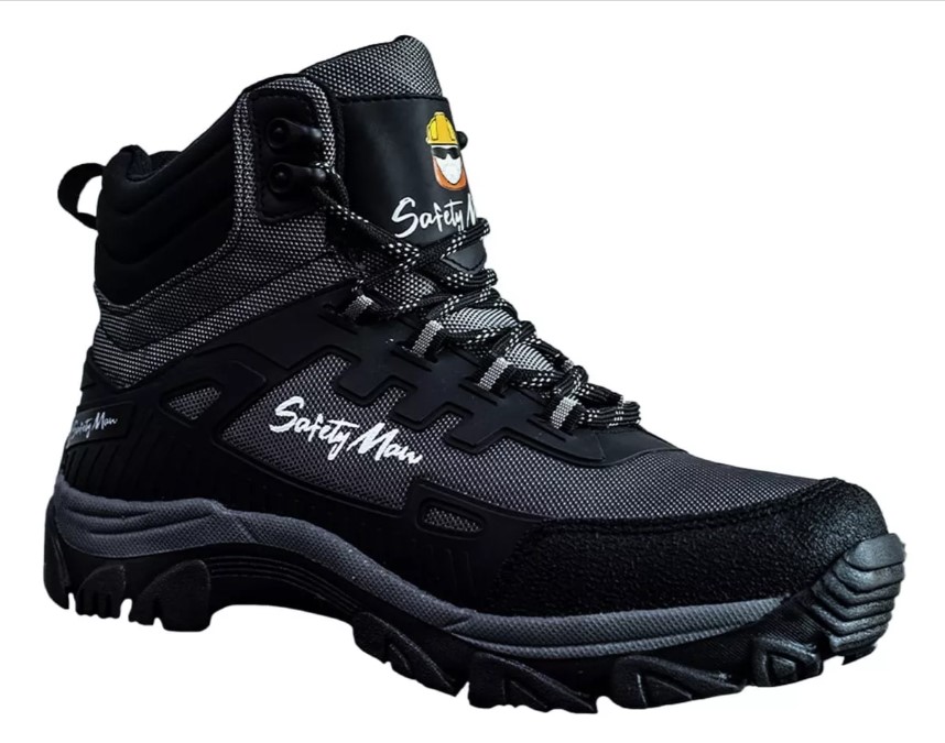 BOTA PARA ACAMPAR COLOR NEGRO MODELO TREPATOR DE SAFETYMAN