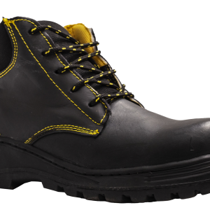 Bota dieléctrica con casquillo de poliamida Mod. 105PLUS LICA, color negro con detalles amarillos