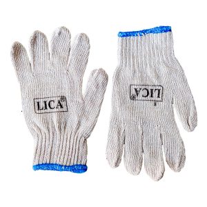 ambidextrous Japanese glove GLJP9 LICA white cotton polyester light duty